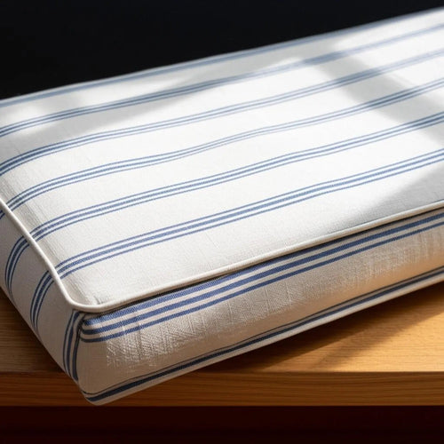 3" Thickness Custom Linen Bench Cushion With Foam, Comfy Window Seat Cushion, Indoor Reading Nook Cushion, Floor Cushion